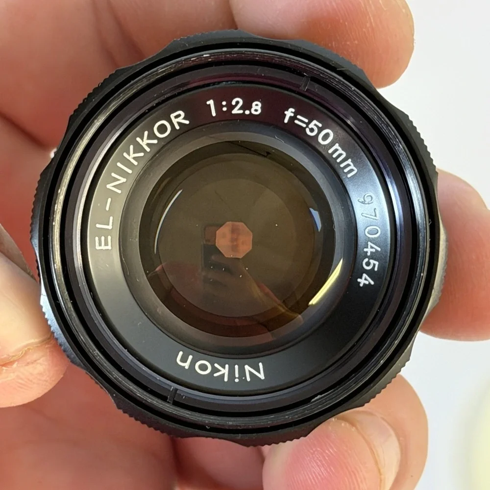 Nikon EL-Nikkor 50mm f/2.8 Enlarging Lens Japan 970454 with Case Excellent